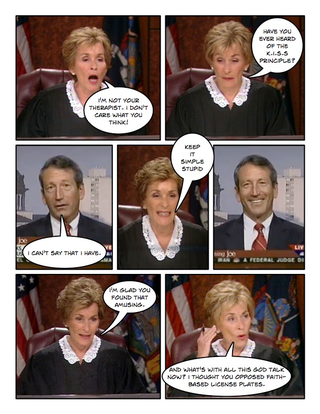 Illustration for article titled Comic Confrontations: Judge Judy Vs. Mark Sanford